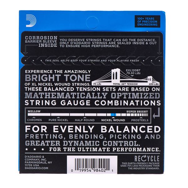 Daddario EXL120BT