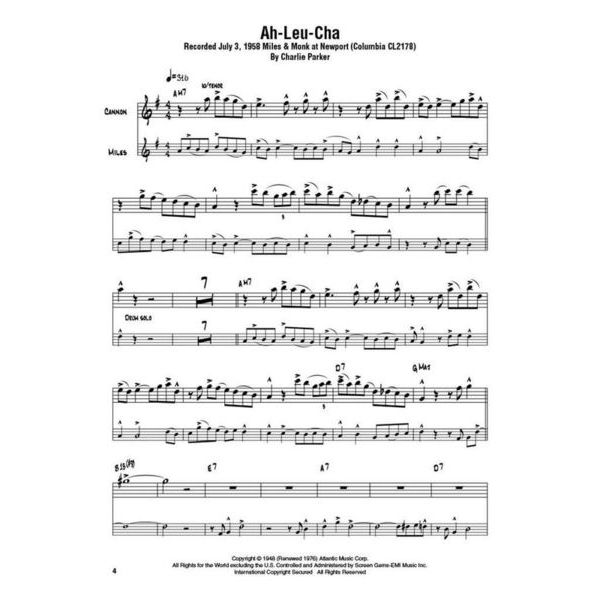 Hal Leonard Cannonball Adderley Omni Bb