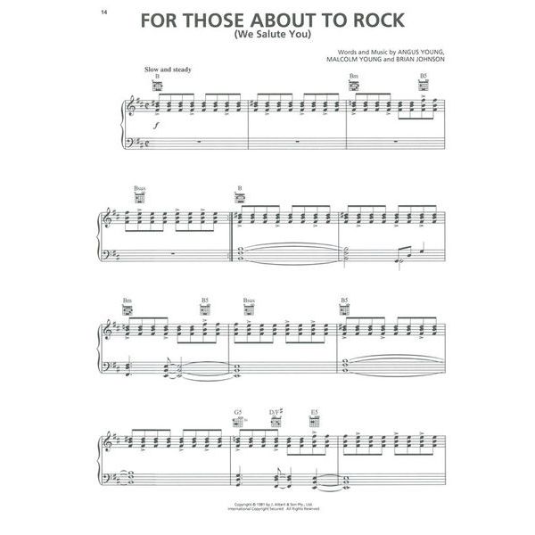 Hal Leonard AC/DC Anthology Piano