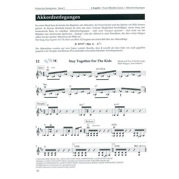 Weinberger Musikverlag Schule der Rockgitarre 2