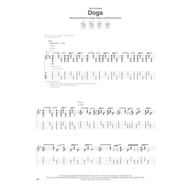 Hal Leonard Pink Floyd Acoustic Guitar