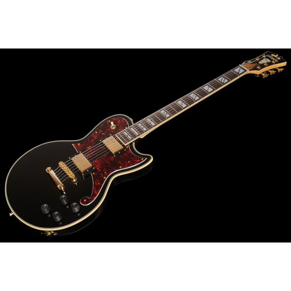 DAngelico DLX Atlantic Bariton Solid BLK