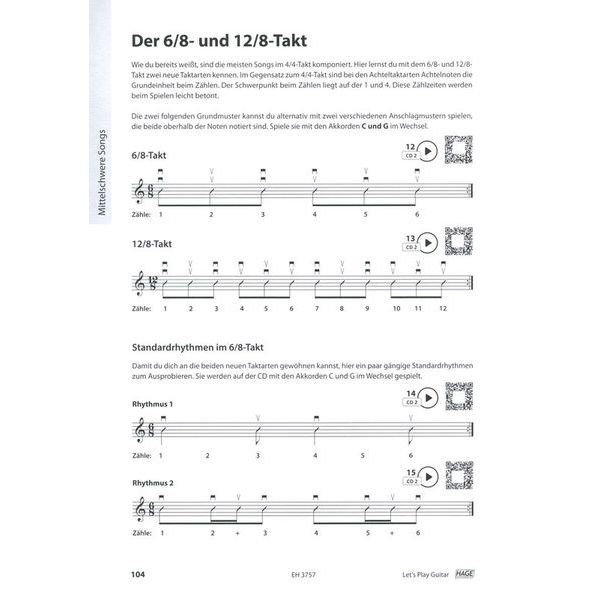 Hage Musikverlag Let's Play Guitar 1