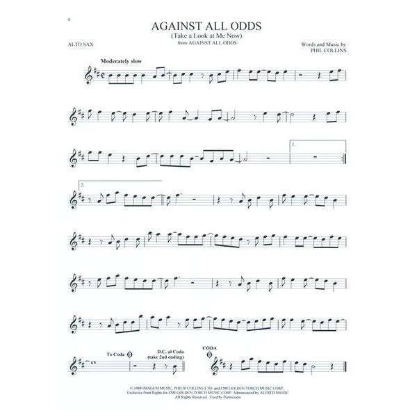 Hal Leonard 101 Movie Hits for Alto Sax