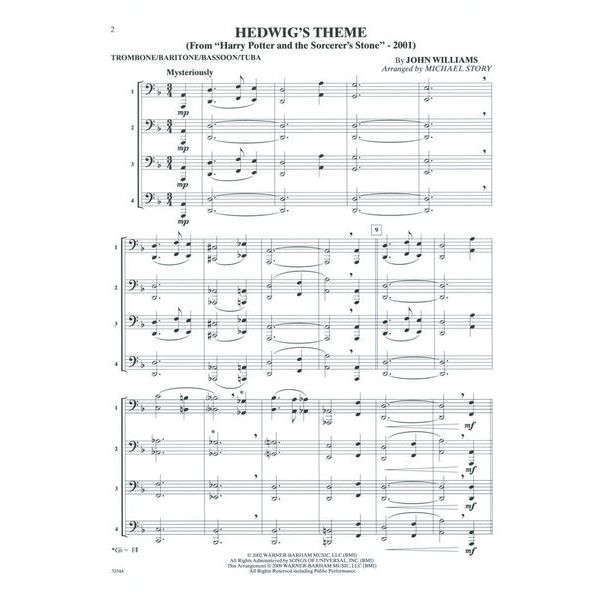 Alfred Music Publishing Movie Quartets for All Tromb.