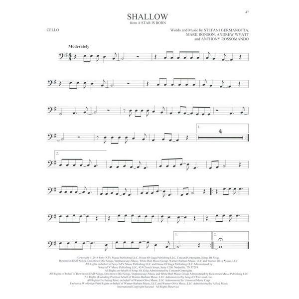 Hal Leonard 50 Songs You Should Cello