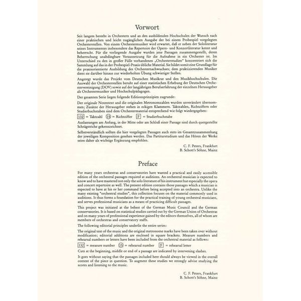 Schott Probespiel Violoncello