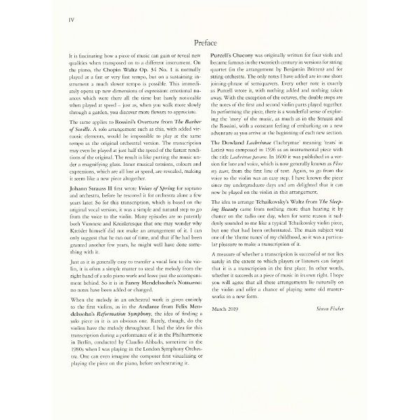 Edition Peters Transcriptions Violin Piano 1