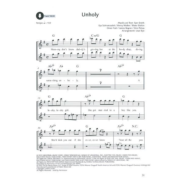 Schott Die Schönsten Popsongs 14