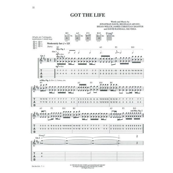 Alfred Music Publishing Korn Guitar Anthology Series