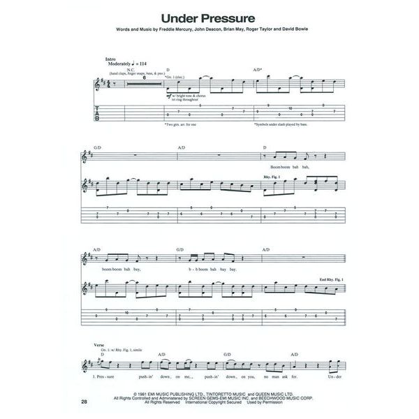 Hal Leonard Classic Queen Guitar