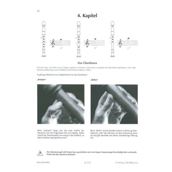 Ricordi Die Altblockflöte 1