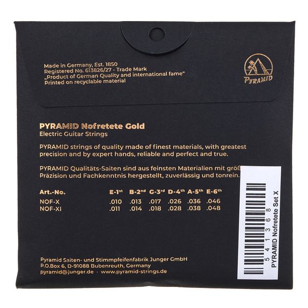 Pyramid NOF10 Nofretete Gold Strings