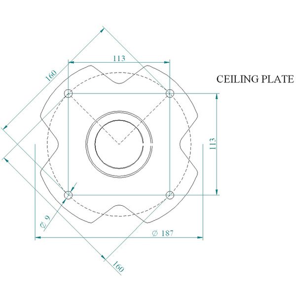Euromet Arakno Ceiling Mount Wh