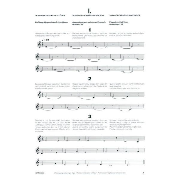 Editions Bim 76 progressive Klangetüden