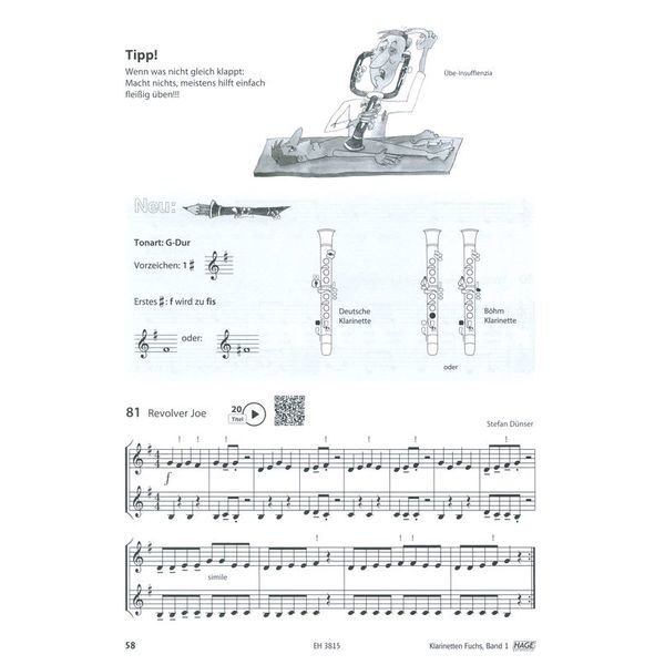 Hage Musikverlag Klarinetten Fuchs 1