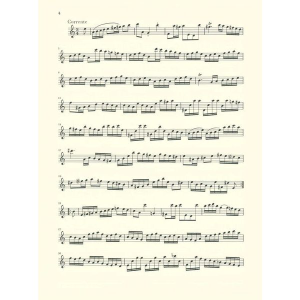 Henle Verlag Bach Partita a-moll for Flute