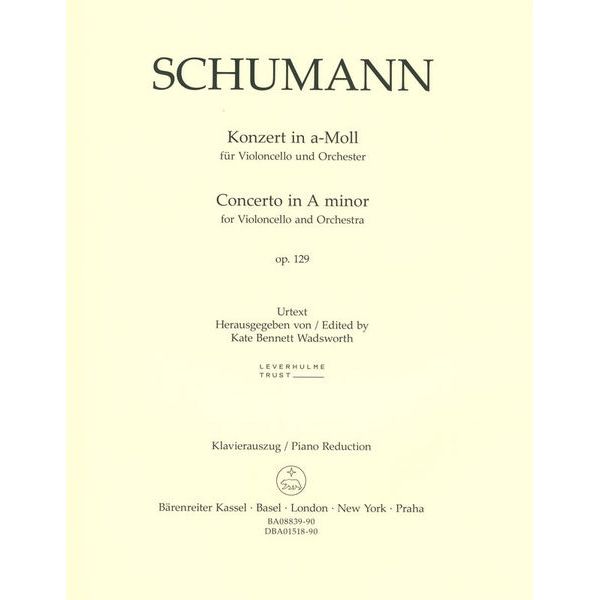 Brenreiter Schumann Concerto a-moll