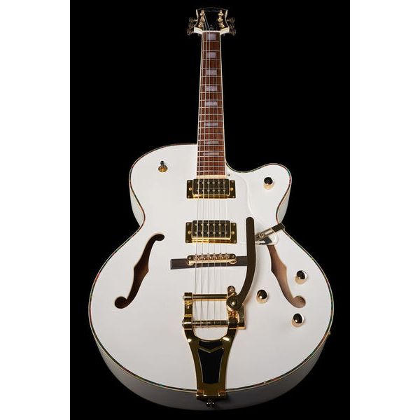 Harley Benton BigTone Trem White w/Case