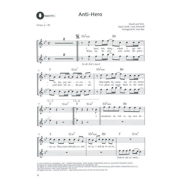 Schott Die Schönsten Popsongs 14