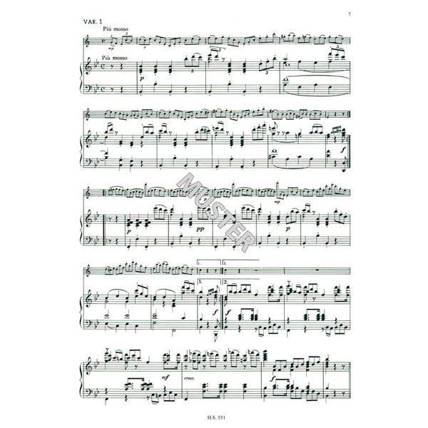 Sikorski Musikverlage Rossini Introduction Clarinet