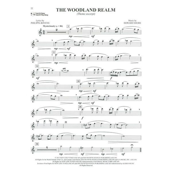 Alfred Music Publishing Hobbit Trilogy Flute