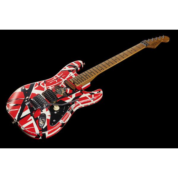 Evh Frankie Striped MN Relic R/W/B