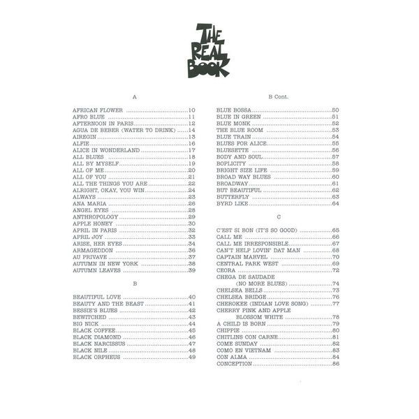 Hal Leonard Real Book 1 Bass Clef