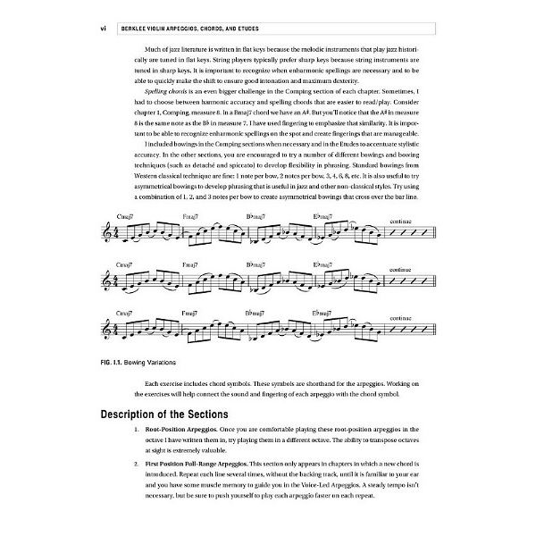 Berklee Press Violin Arpeggios Chords Etudes