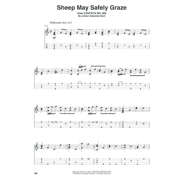 Hal Leonard J.S.Bach f Fingerstyle Ukulele