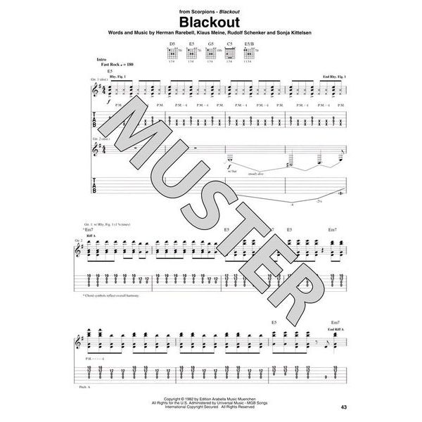 Hal Leonard Tab+25 Top Metal Songs