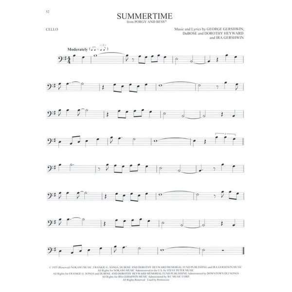 Hal Leonard 50 Songs You Should Cello