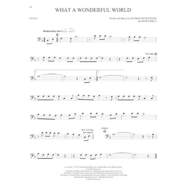 Hal Leonard 50 Songs You Should Cello