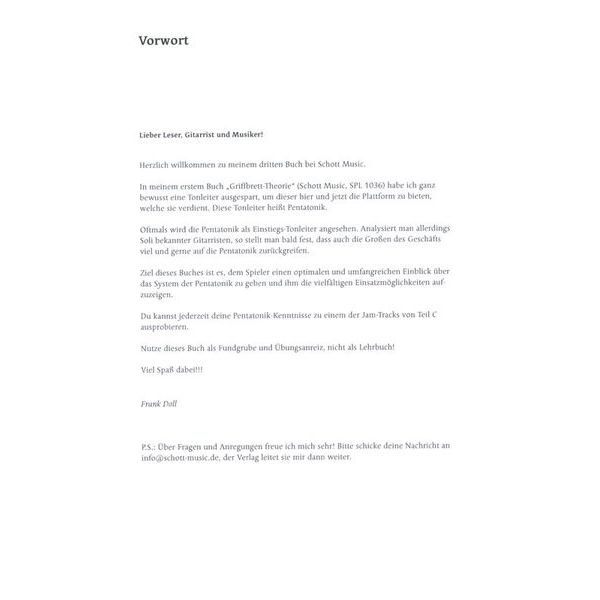 Schott Pentatonic On Guitar