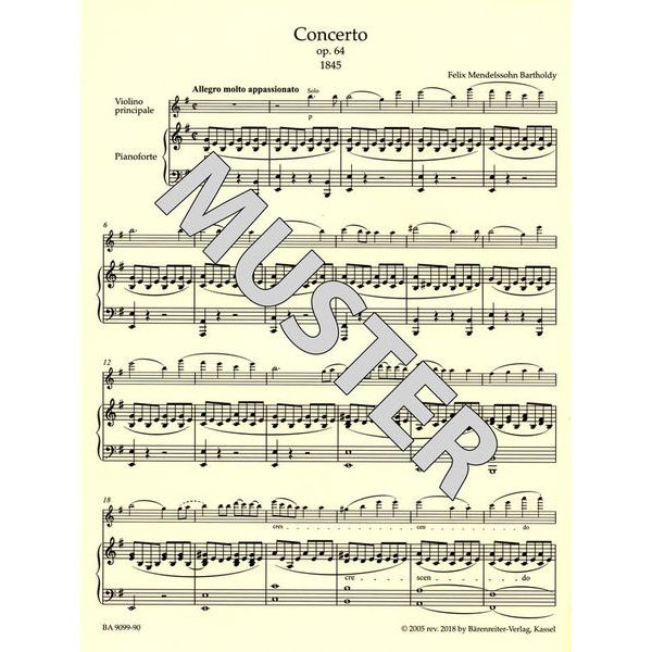 Brenreiter Mendelssohn Concerto op.64