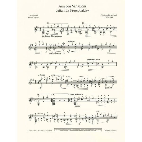 Schott Segovia Die Schönsten Stücke