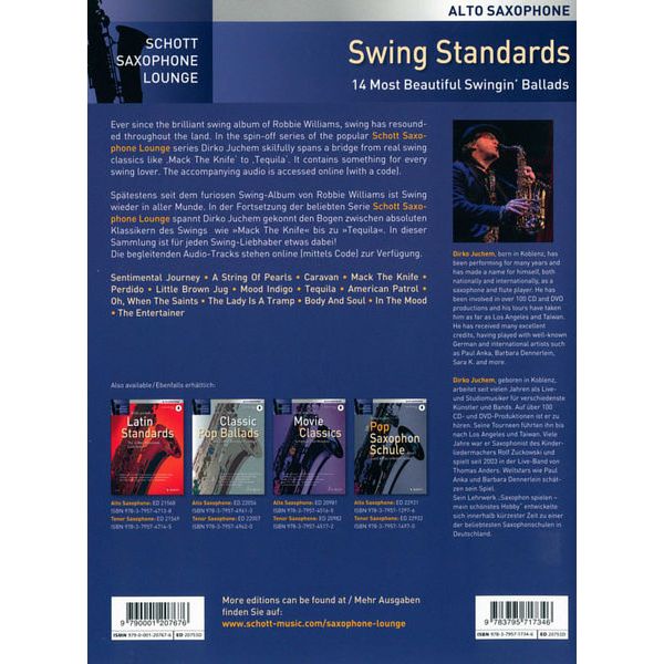 Schott Swing Standards A-Sax