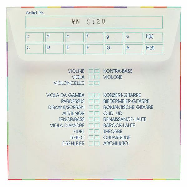 K&uuml;rschner Theorbo Single String A1