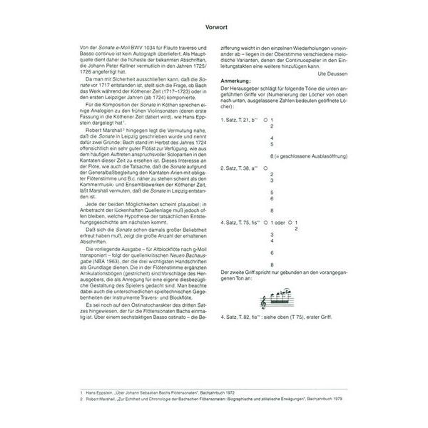 Universal Edition Bach Sonate g-moll