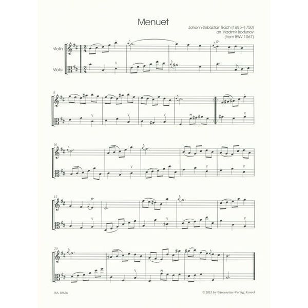 Brenreiter Classic Hits Violin Viola