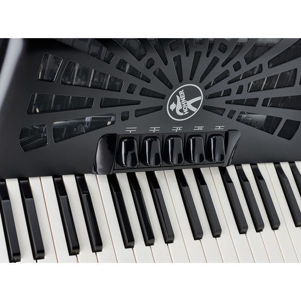 Hohner Bravo III 72 Black silent key