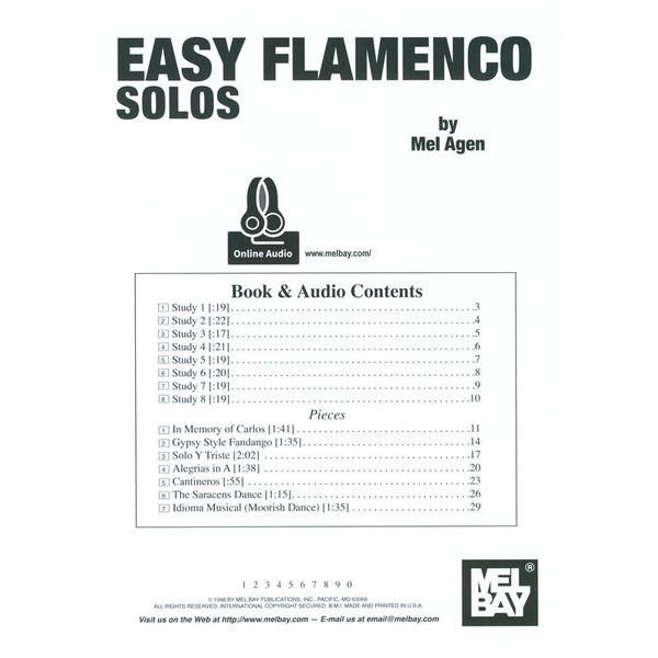 Mel Bay Easy Flamenco Solos