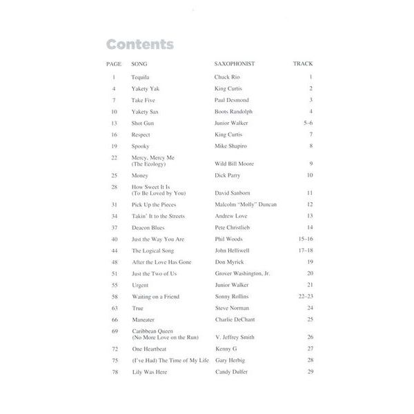 Hal Leonard  25 Great Sax Solos