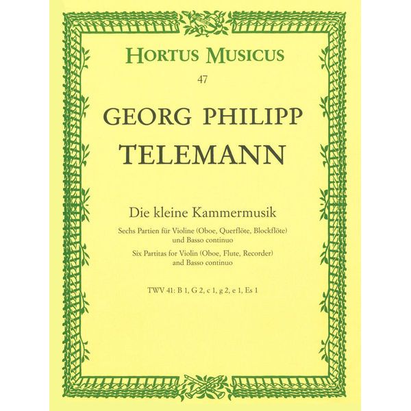 Brenreiter Telemann Kleine Kammermusik