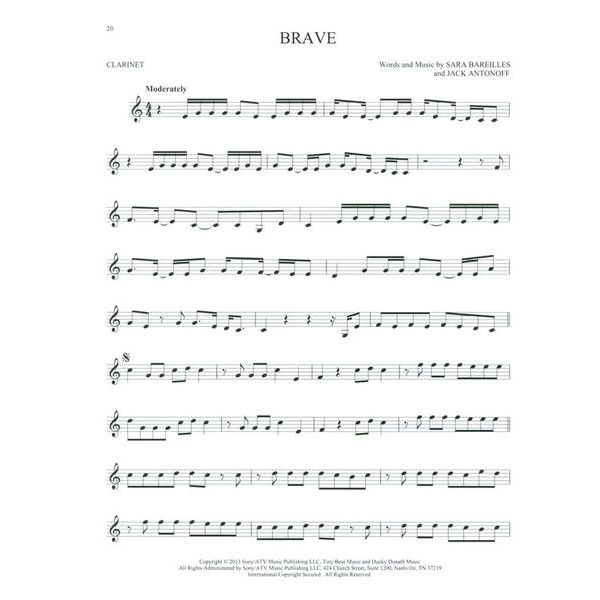 Hal Leonard 101 Hit Songs For Clarinet