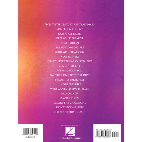 Hal Leonard Bohemian Rhapsody
