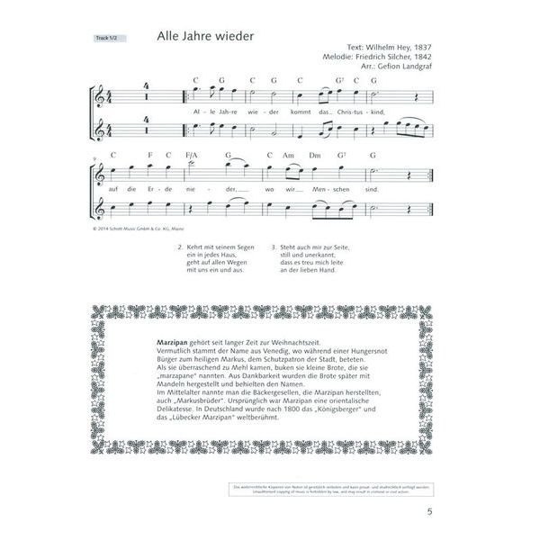 Schott Fröhliche Weihnachtslieder Fl