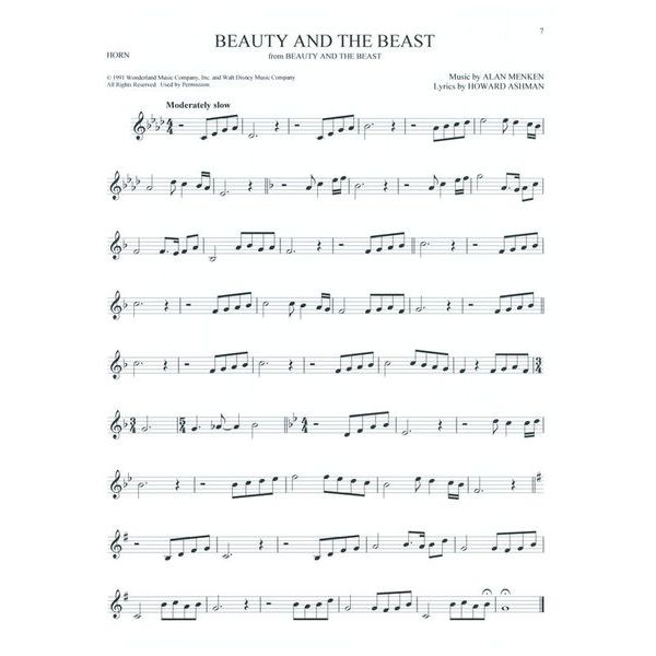 Hal Leonard 101 Disney Songs Horn