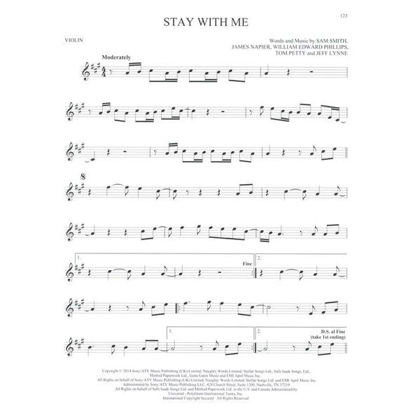 Hal Leonard 101 Hit Songs For Violin