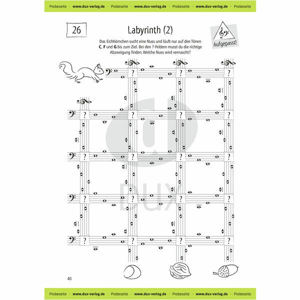 Edition Dux Kleine Notenrtsel Violin+Bass